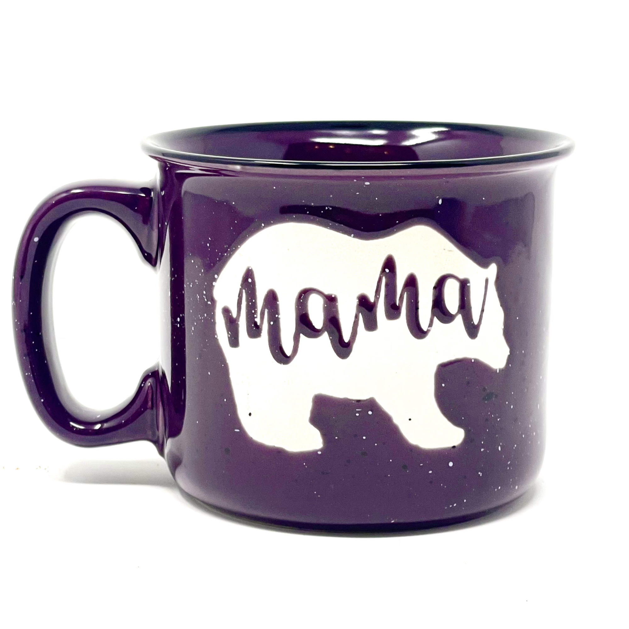 14oz 6pk Berry Heart Coffee Mugs Purple - Elama