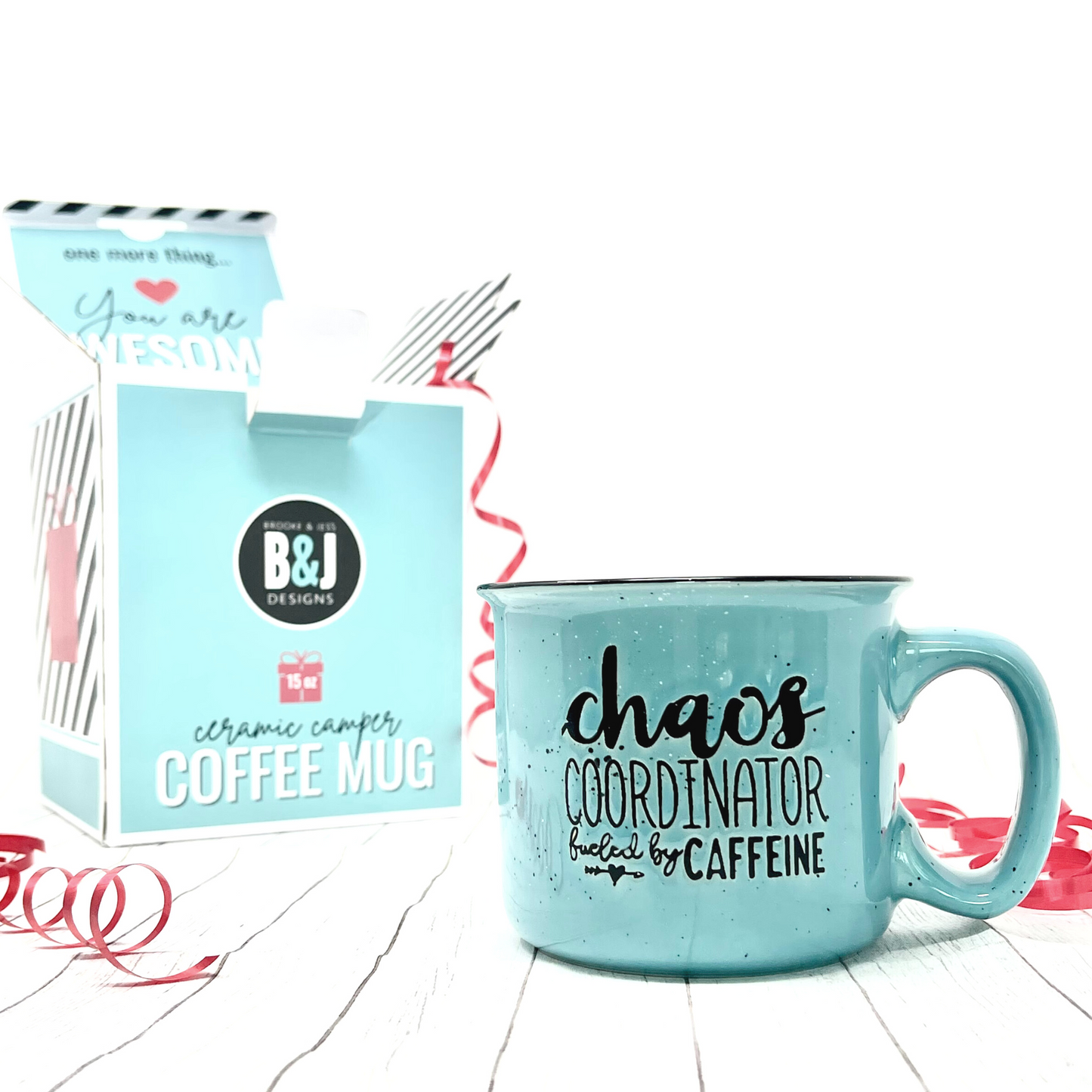 Chaos Coordinator 15 oz Teal Ceramic Mug