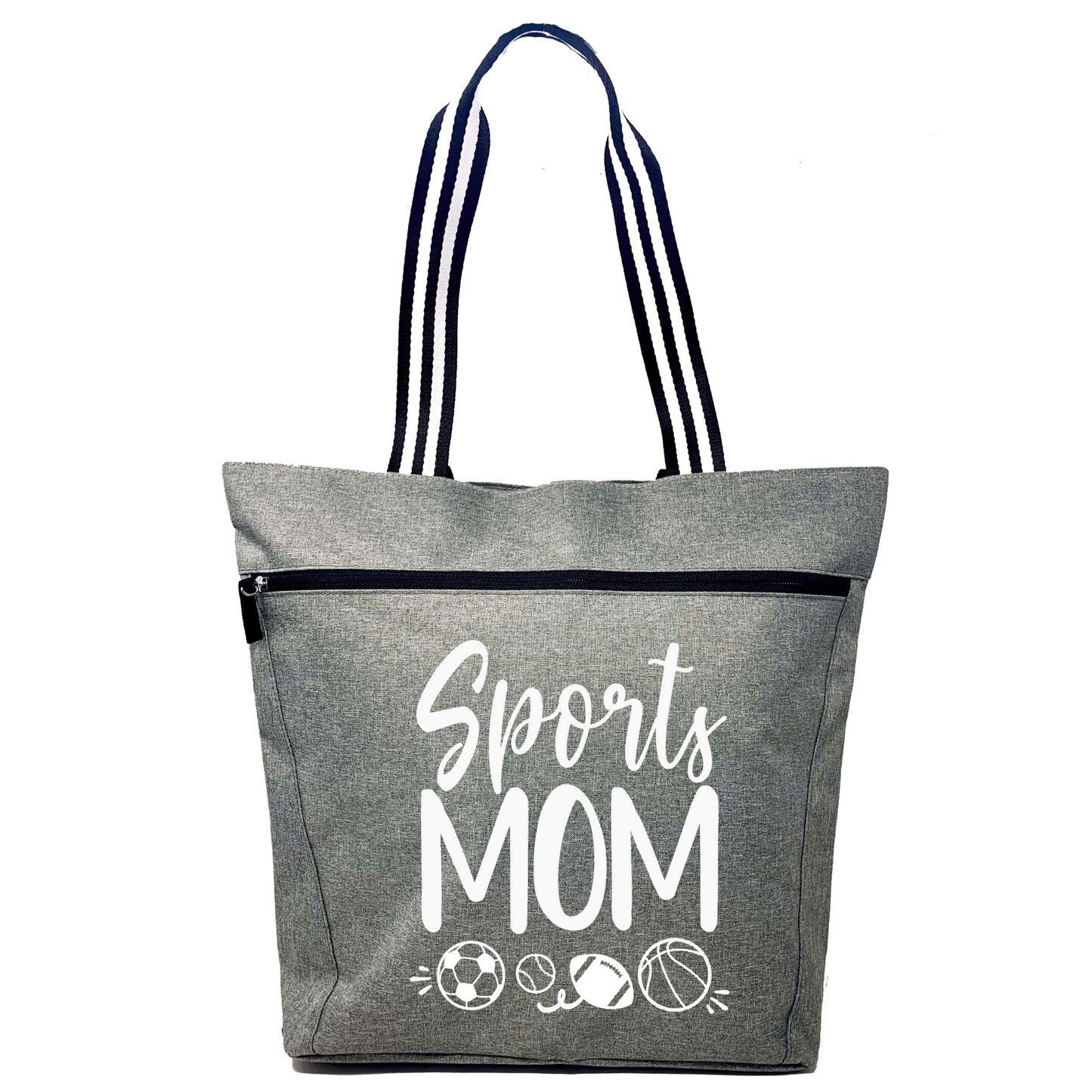 Sports Mom Lexie Gray Tote Bag for Moms
