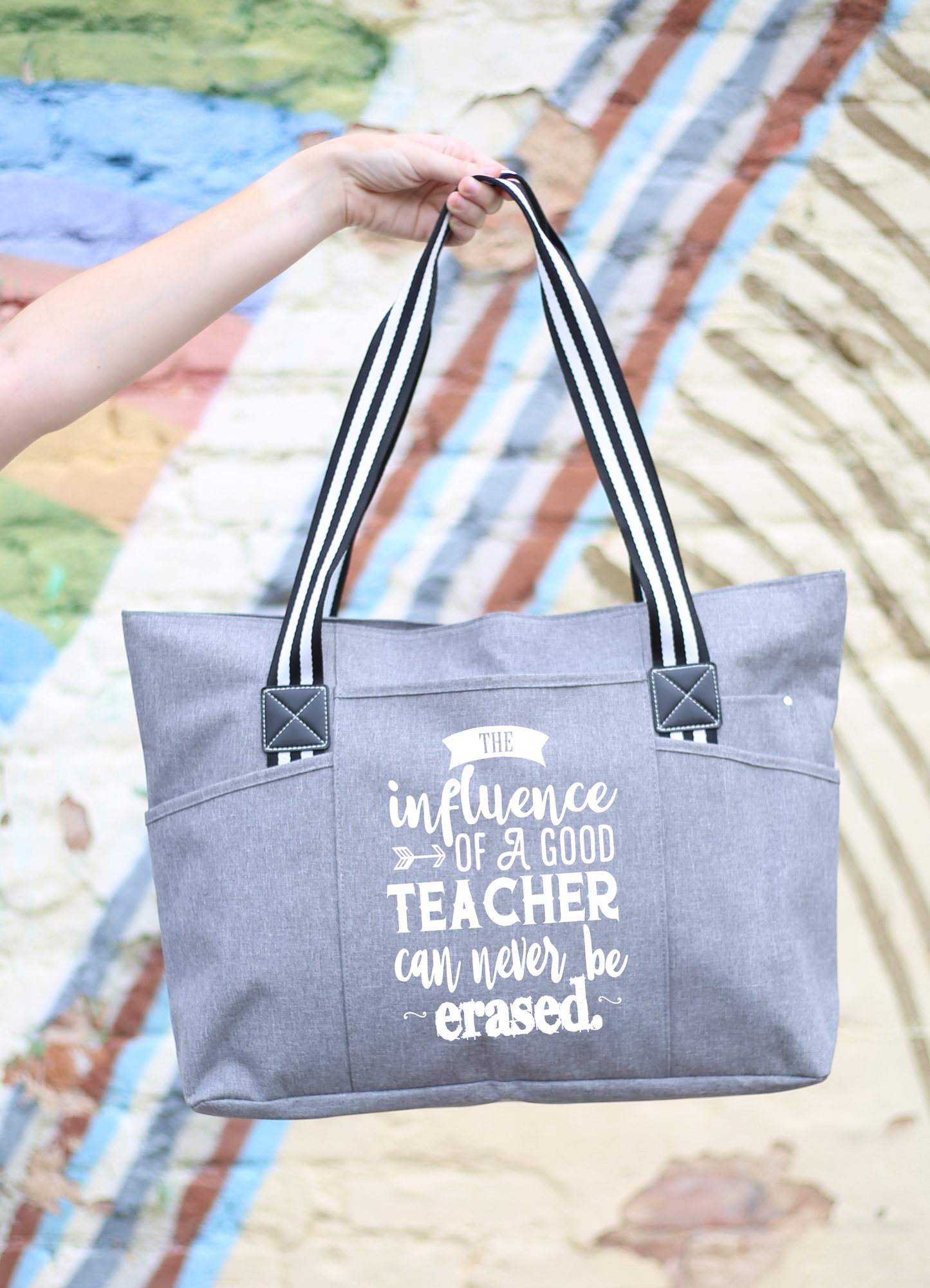 Influence of a Good Teacher can Never be Erased Tessa Gray Tote Bag for Teachers