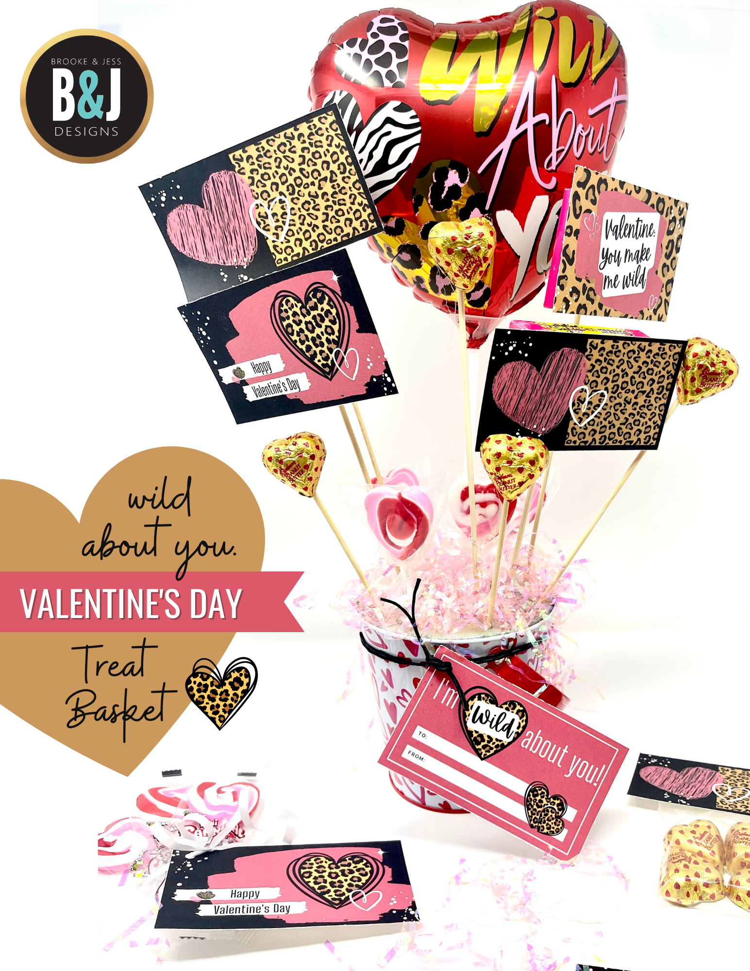 Easy (relatively) DIY Valentine's Bouquet with FREE PRINTABLES