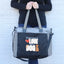 All You Need is Love and a Dog Gray LouLou Tote Bag with 15 Pockets