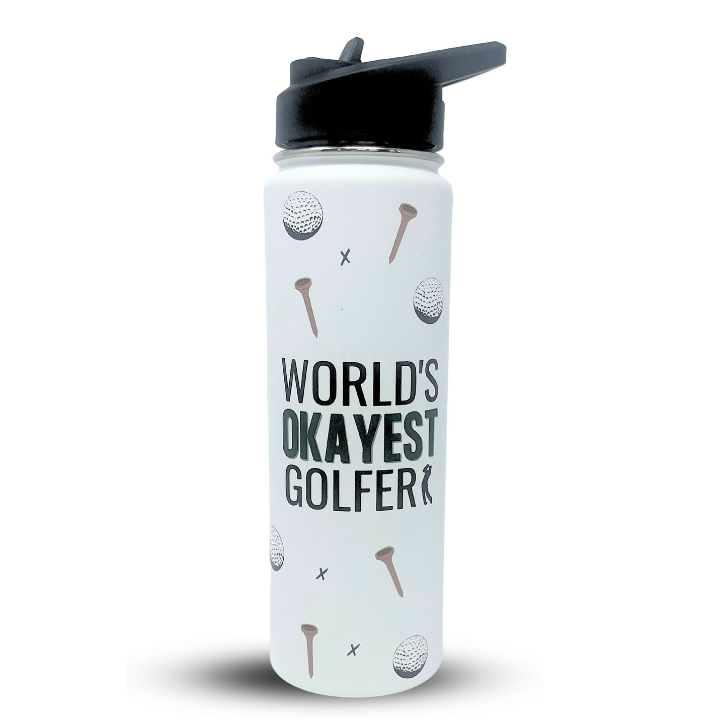 Golf Gifts for Men Unique - Golf Water Bottle Mug Tumbler Coffee Mugs Golf - Funny Golf Gift for Grandpa, Dad, Retirement, Fathers Day Gift for Golfer, Golf accessories for Men Funny