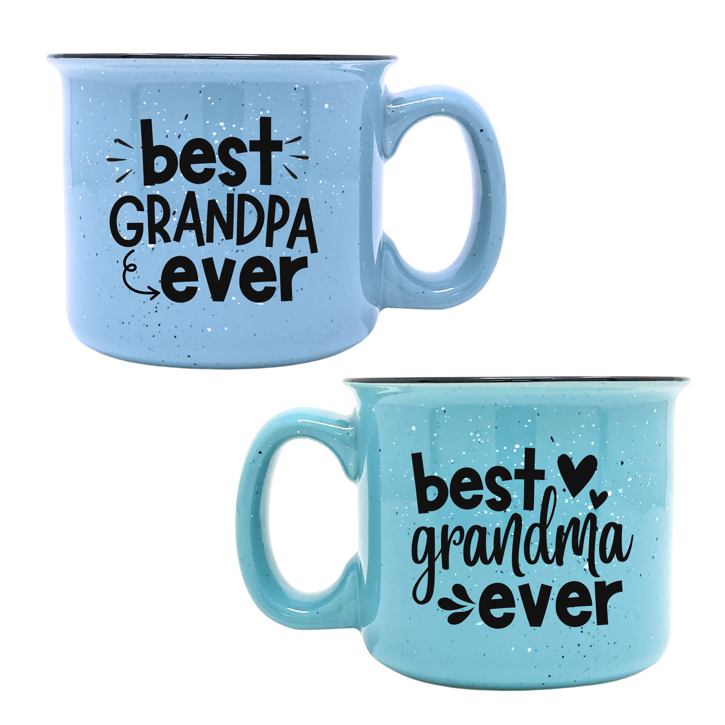 Best Grandma Grandpa Ever Cute Coffee Mug for Grandma, Grandmother - Grandma Gifts, Mother's Day, Christmas, Birthday (Best Grandma Ever and Best Grandpa Ever Gift Set)