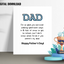 Witty Father's Day Dad, I'm So Glad You Survived Printable 5 x 7 " and BONUS 5 x 5" Greeting Card for Dad, Daddy, Papa, Grandpa Gift