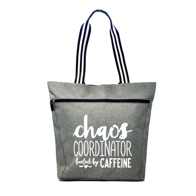 Chaos Coordinator Fueled by Caffeine Gray Lexie Tote Bag for Bosses - Outlet Deal Utah