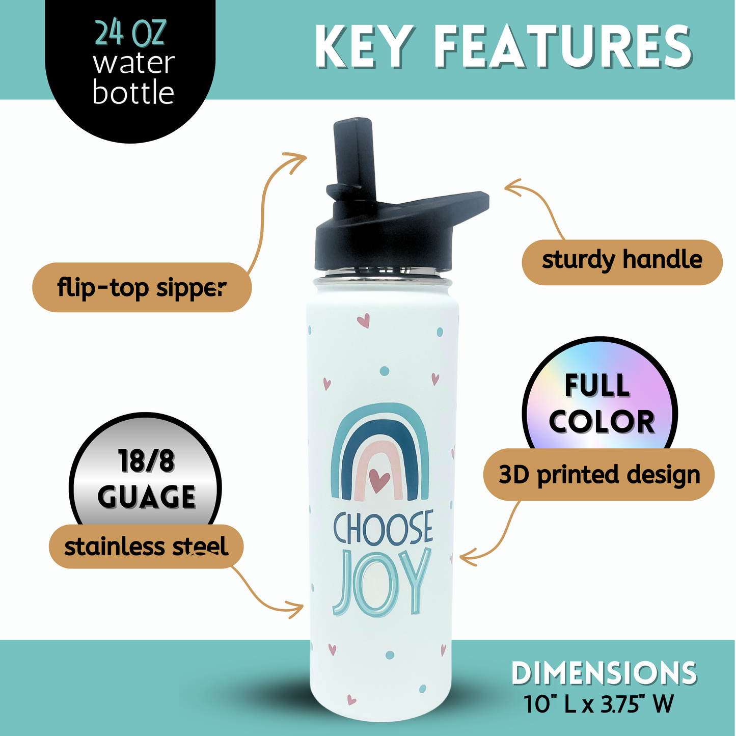 Inspirational Gifts Tumblers - Cute Unique Gifts for Women - Insulated Cup, Water Bottle - Great Gifts for Mother’s Day, Birthday, Best Cups and Mugs for Great Gift for Mom, Wife