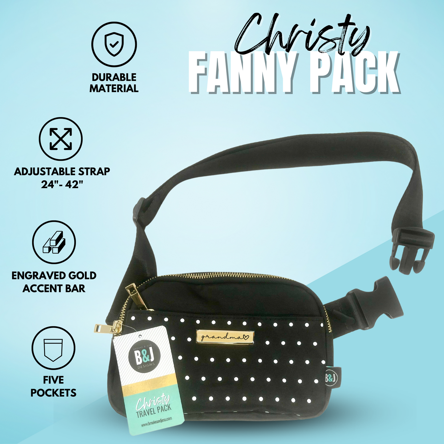 Christy Travel Fanny Pack (Grandma)