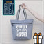 Coffee Scrubs and Rubber Gloves Gray Lexie Tote Bag for Medical Workers - Outlet Deal Utah