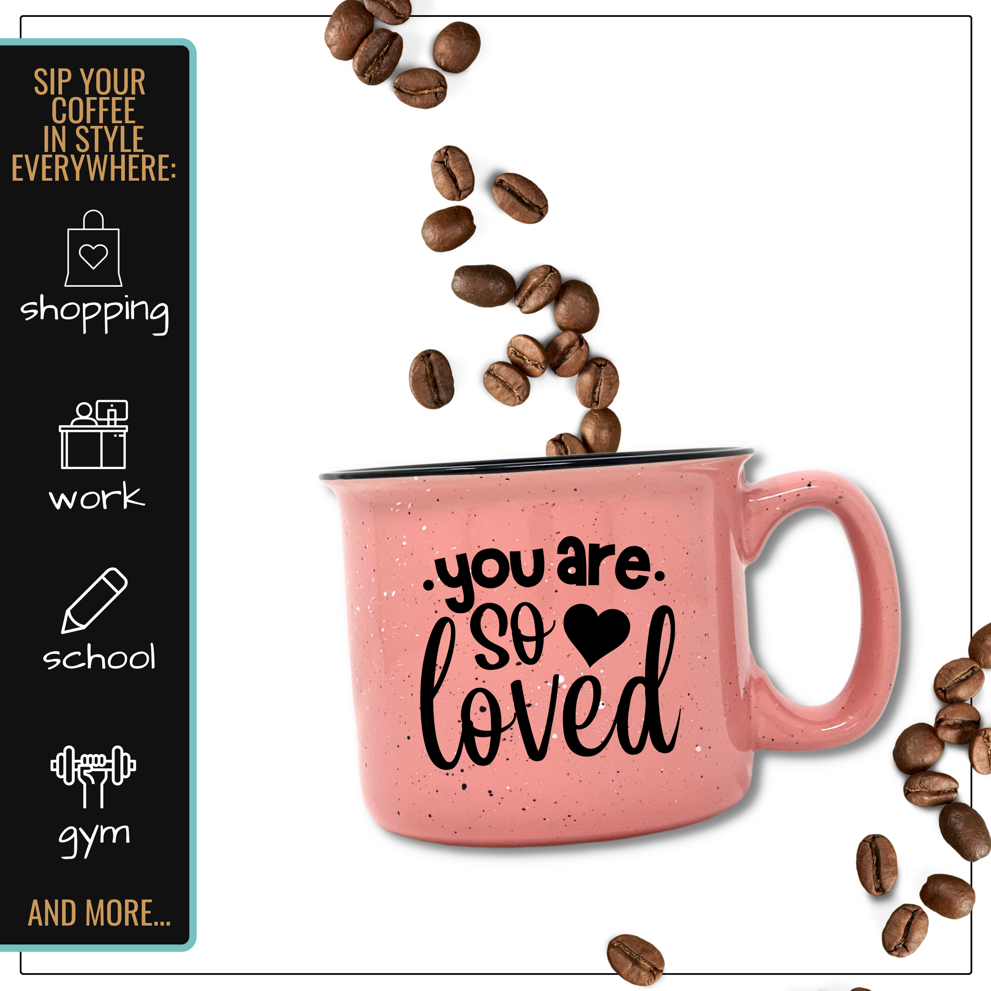 You Are Loved - Cute Coffee Mug for Women - White 14 oz Large Coffee C –  Brooke & Jess Designs - 2 Sisters Helping You Celebrate Your Favorite People