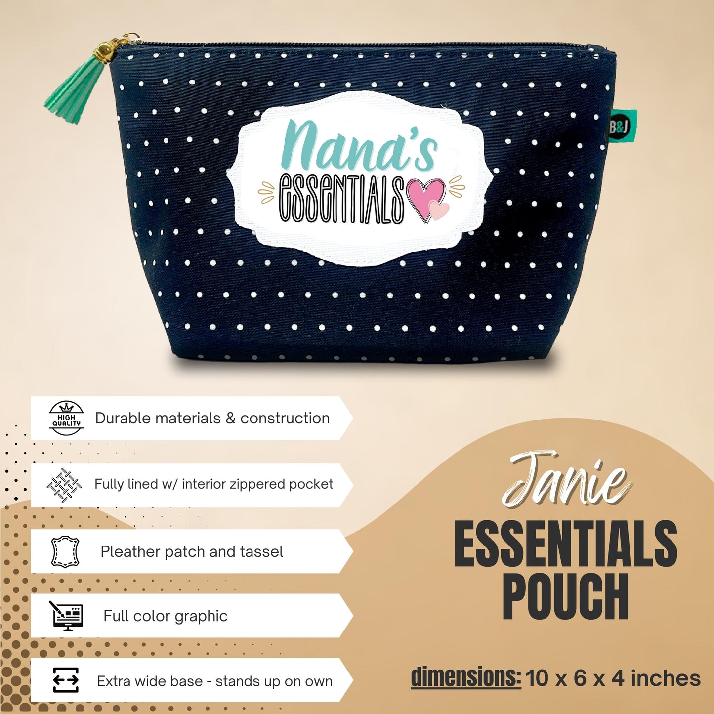 Grandma Gifts, Nana Gifts Tote Bag - Perfect for Work, Gift for Granny, Mother's Day from Grandkids (Best Nana Skinny Tumbler Gift Bundle)