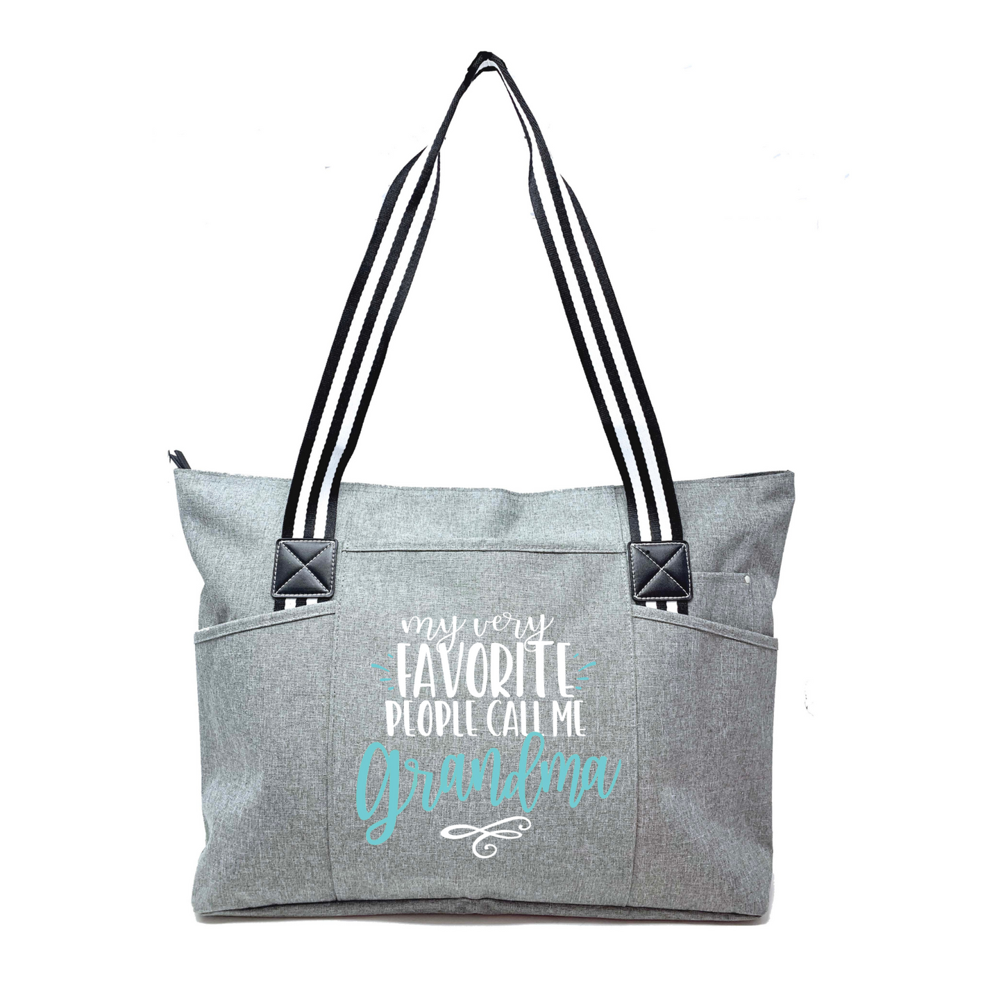Favorite People Call Me Grandma Tessa Gray Tote Bag for Grandmothers - Outlet Deal Utah