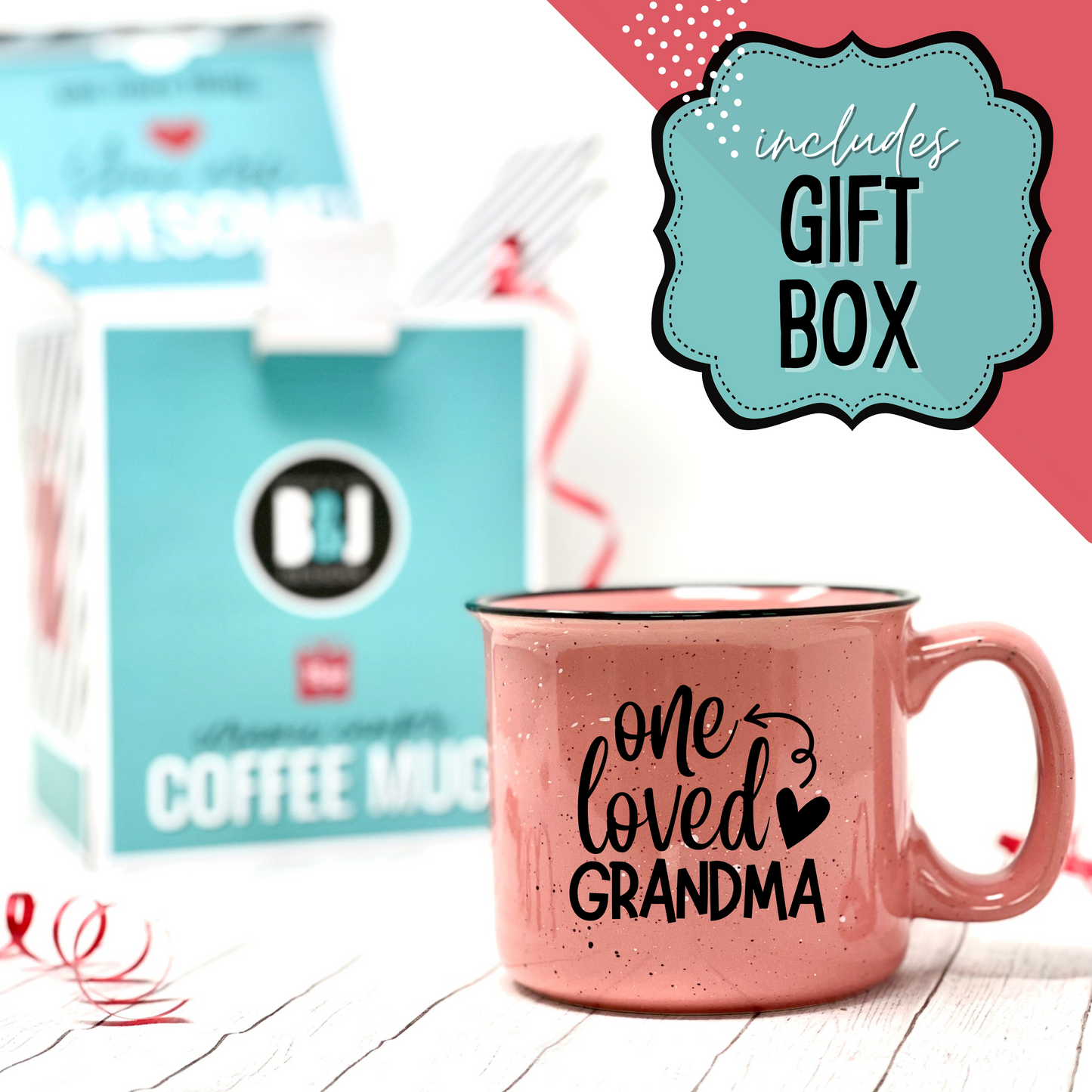 Cute Funny Coffee Mug for Grandma - Best Grandma Ever - Unique Fun Gifts for Grandmother, Grandma from Grandkids - Coffee Cups & Mugs with Quotes