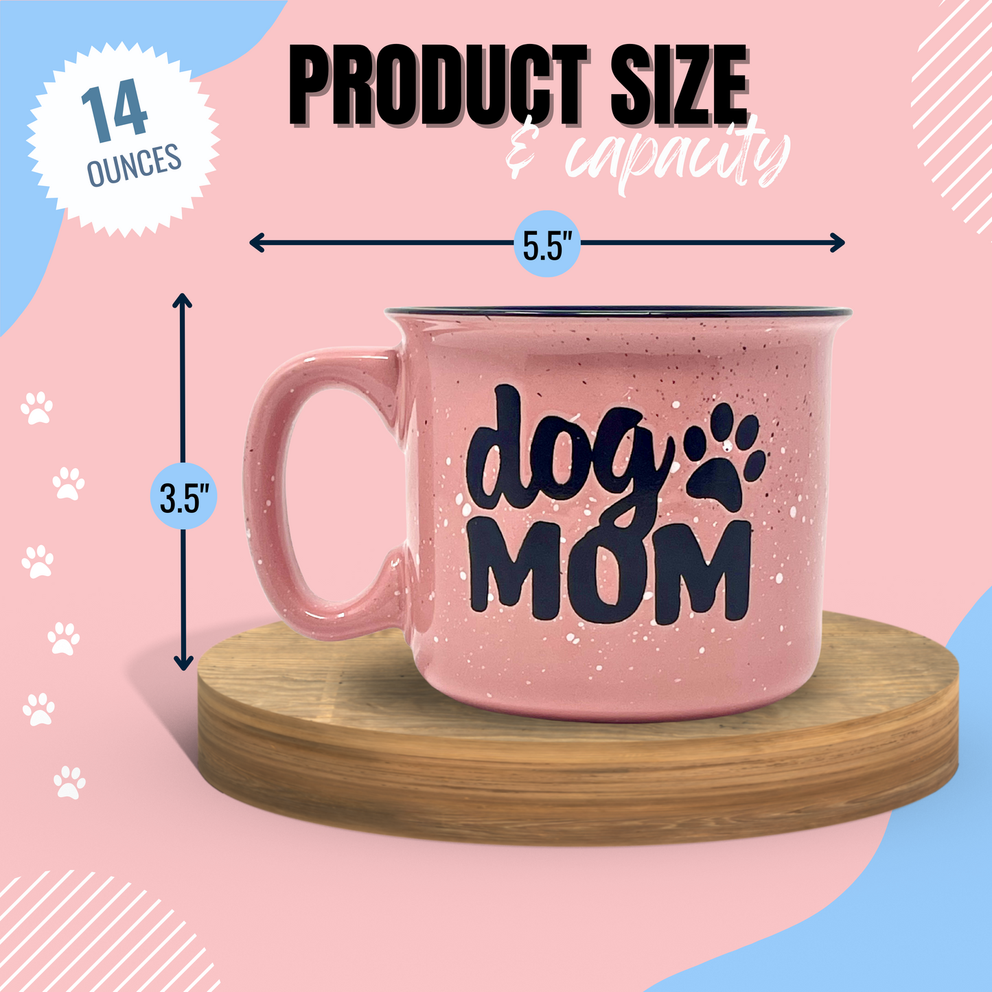 Cute Funny Coffee Mug for Dog Lovers - Dog Mom, Dog Dad, Fur Mama - Unique Fun Gifts for Her, Dad, Mom, Sister, Teacher, Coworkers - Coffee Cups & Mugs with Quotes (Dog Mom and Dog Dad Mug Gift Set)