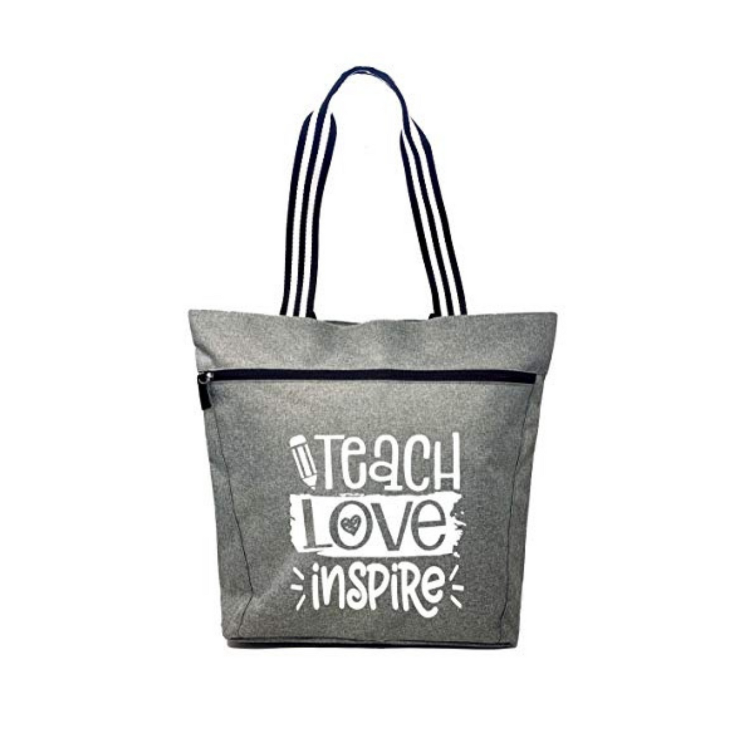 Teach Love Inspire Lexie Gray Tote Bag for Teachers - Outlet Deal Utah