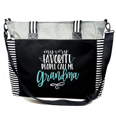 Brooke & Jess Designs Grandma Getaway Laptop Tote Bag - Perfect for Work, Gift for Granny, Mother's Day, Christmas, Birthday from Grandkids (My Very Favorite People Call me Grandma)