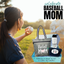 Brooke and Jess Designs - Baseball Mom Lexie Gray Tote Bag, 24 oz Waterbottle Tumbler, and Janie Makeup Cosmetic Bag Gift Box Set