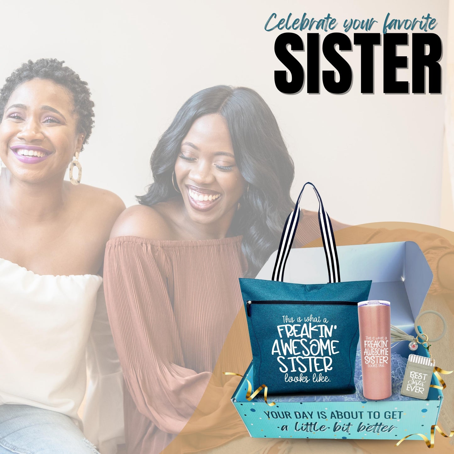 Best Sister Gift Set for Women - Unique Sister appreciation gifts for Christmas, Thanksgiving, Easter gift, Sister's Day, Sister Appreciation Week, Valentine's Day, and Sister Birthday. Best gifts for Sisters
