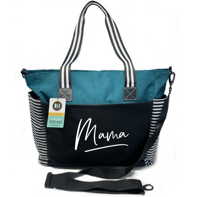 Mama LouLou Teal Tote Bag - Outlet Deal Texas