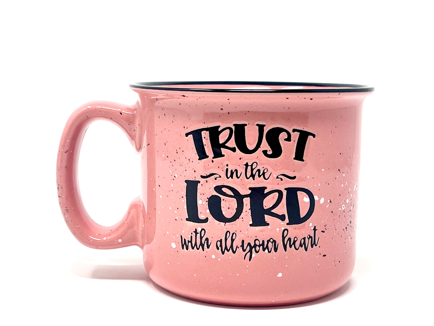 Trust in the Lord 15 oz Coral Ceramic Mug - Outlet Deal Utah