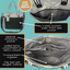 Custom-Designed & Personalized GRAY LouLou Tote Bag with Multiple Zippers and Compartments (Copy)