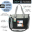 All You Need is Love and a Dog Gray LouLou Tote Bag with 15 Pockets