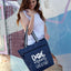Dog Mom - Life is Ruff Lexie Blue Tote Bag for Dog Lovers - Outlet Deal Utah