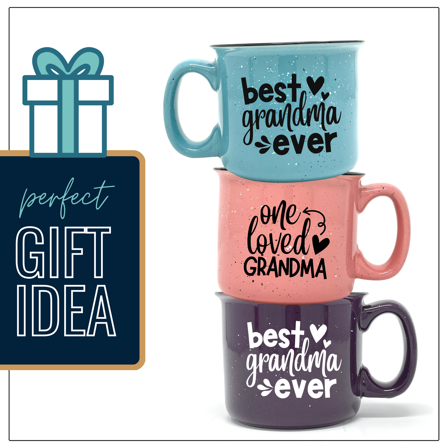 Cute Funny Coffee Mug for Grandma - Best Grandma Ever - Unique Fun Gifts for Grandmother, Grandma from Grandkids - Coffee Cups & Mugs with Quotes