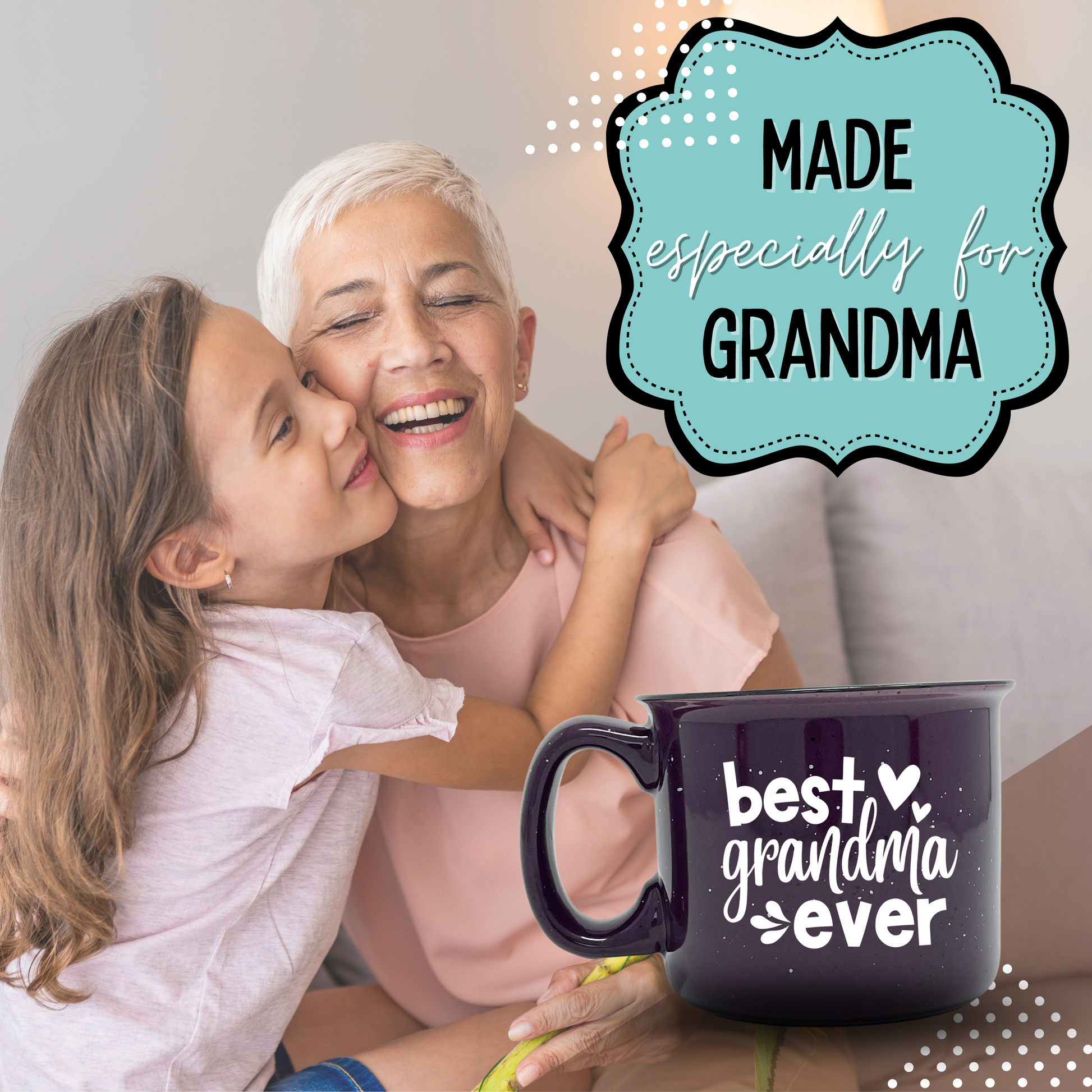 personalized mug, best mom grandma original design photo coffee mug