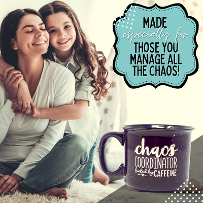 Chaos Coordinator 15 oz  Plum Ceramic Mug for Bosses - Outlet Deal Texas