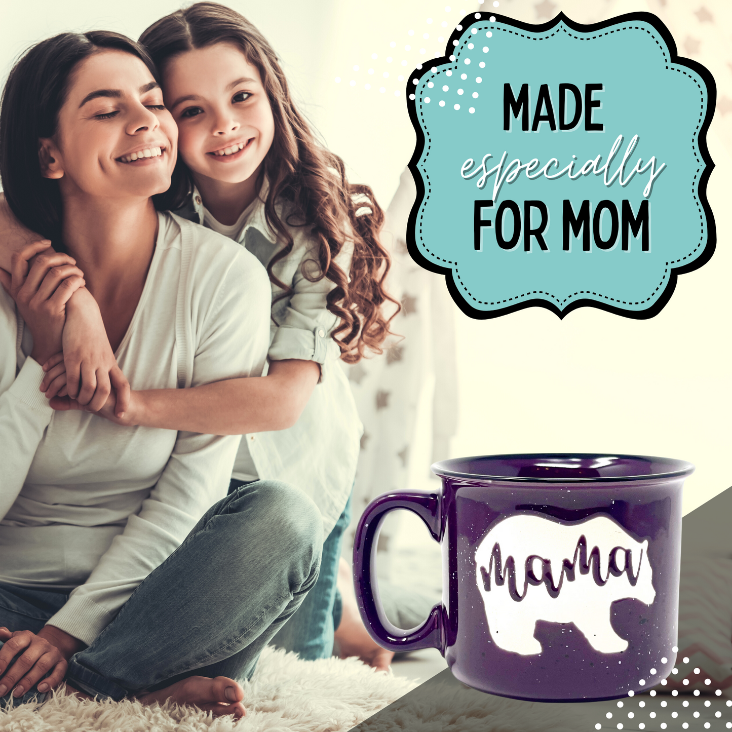 Mama Bear Plum 14oz Ceramic Mug - Outlet Deal Utah