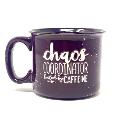 Chaos Coordinator 15 oz  Plum Ceramic Mug for Bosses - Outlet Deal