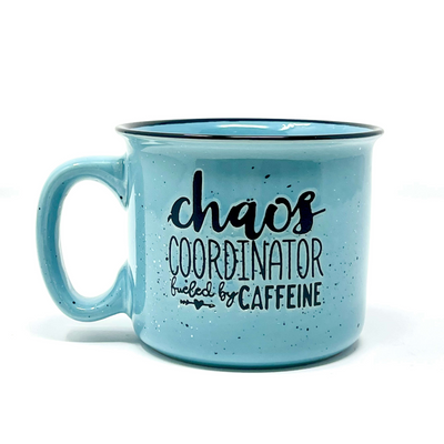 Chaos Coordinator 15 oz Teal Ceramic Mug - Outlet Deals Texas