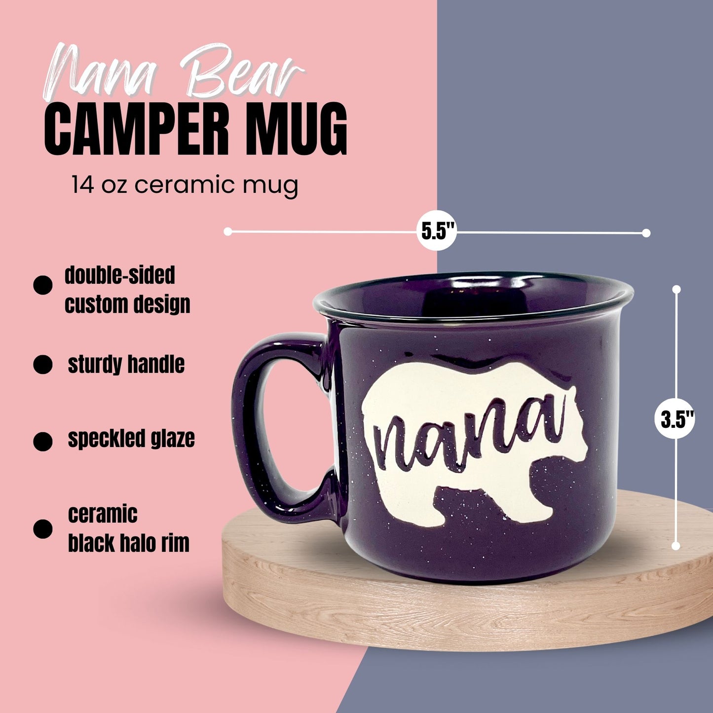 Cute Funny Coffee Mug for Grandma - Best Grandma Ever - Unique Fun Gifts for Grandmother, Grandma from Grandkids - Coffee Cups & Mugs with Quotes