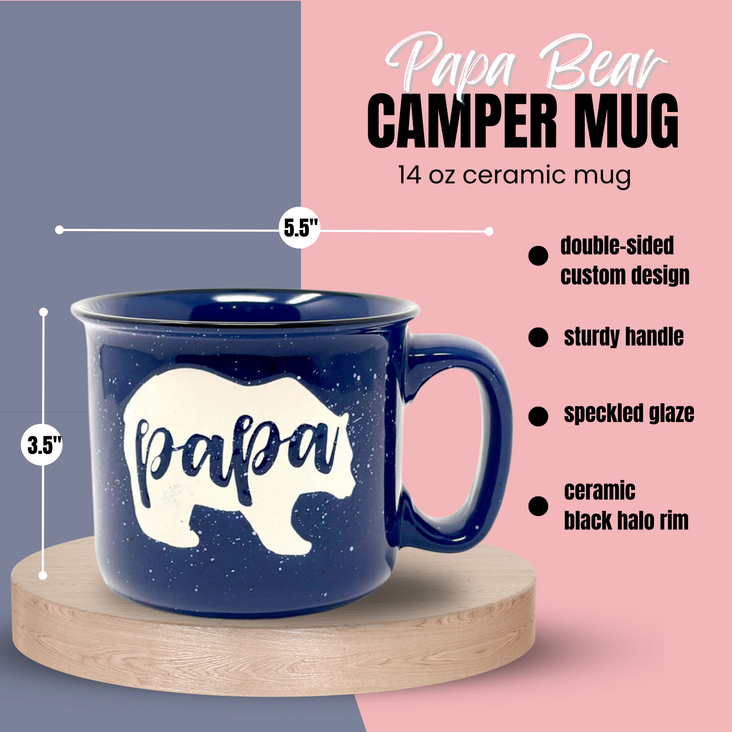 Rustic Mugs, Mama Bear Mug, Coffee Cups, Father's Day Gifts, Cup