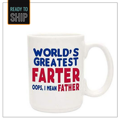 Funny Coffee Mugs for Dad, Fathers, Daddy - 15 oz White Coffee Cup - Outlet Deal Texas