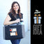 All You Need is Love and a Dog Gray LouLou Tote Bag with 15 Pockets