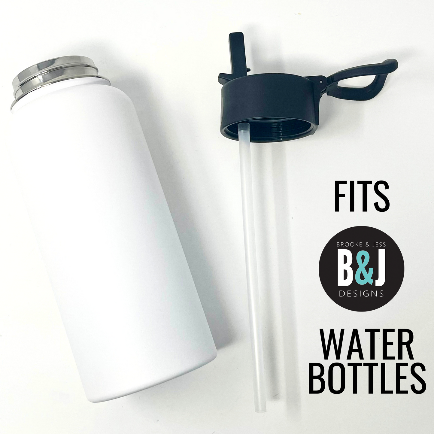Replacement Lid with Straw for 32 oz Water Bottles