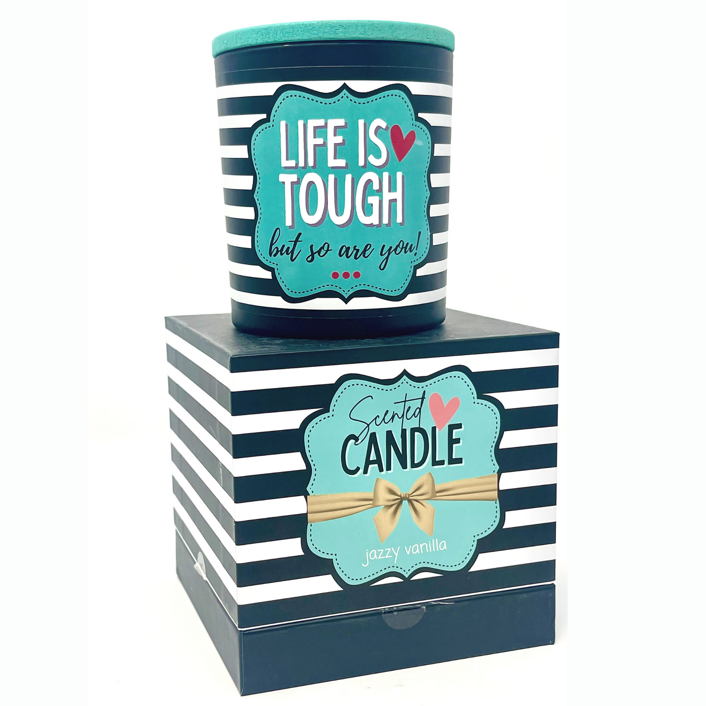 Life is Tough but so are You 8 oz Jasmine and Vanilla Scented Candle