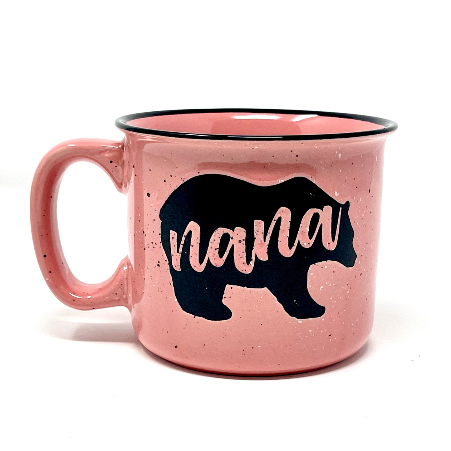 Nana Bear 15 oz Coral Ceramic Mug for Grandmas