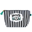 Sports Mom Soccer Janie Essentials Pouch Gifts for Women Striped Makeup Bags Cosmetic Bag Travel Toiletry Makeup Pouch Pencil Bag with Zipper Best Birthday Just Because Mother Gifts