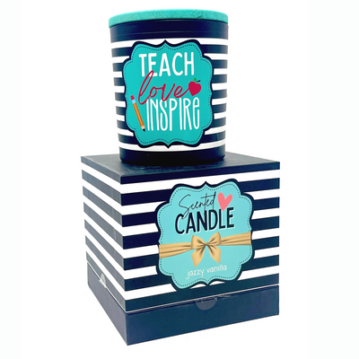 Teach Love Inspire 8 oz Jasmine and Vanilla Scented Candle
