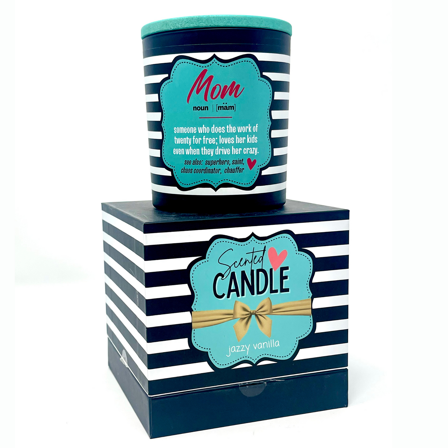 Mom Definition 8 oz Jasmine and Vanilla Scented Candle