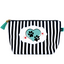 Paw & Hearts Janie Pouch Gifts for Women Striped Makeup Bags Cosmetic Bag Travel Toiletry Makeup Pouch Pencil Bag with Zipper Best Dog Cat Mom Birthday Mother Gifts