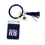 Mama Bear Navy Silicone Bracelet Keychain Wallet for Moms