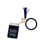 Today I Choose Joy Navy Blue Silicone Bracelet Keychain Wallet