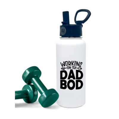 Working on my Dad Bod 32 oz White Water Bottle for Dads