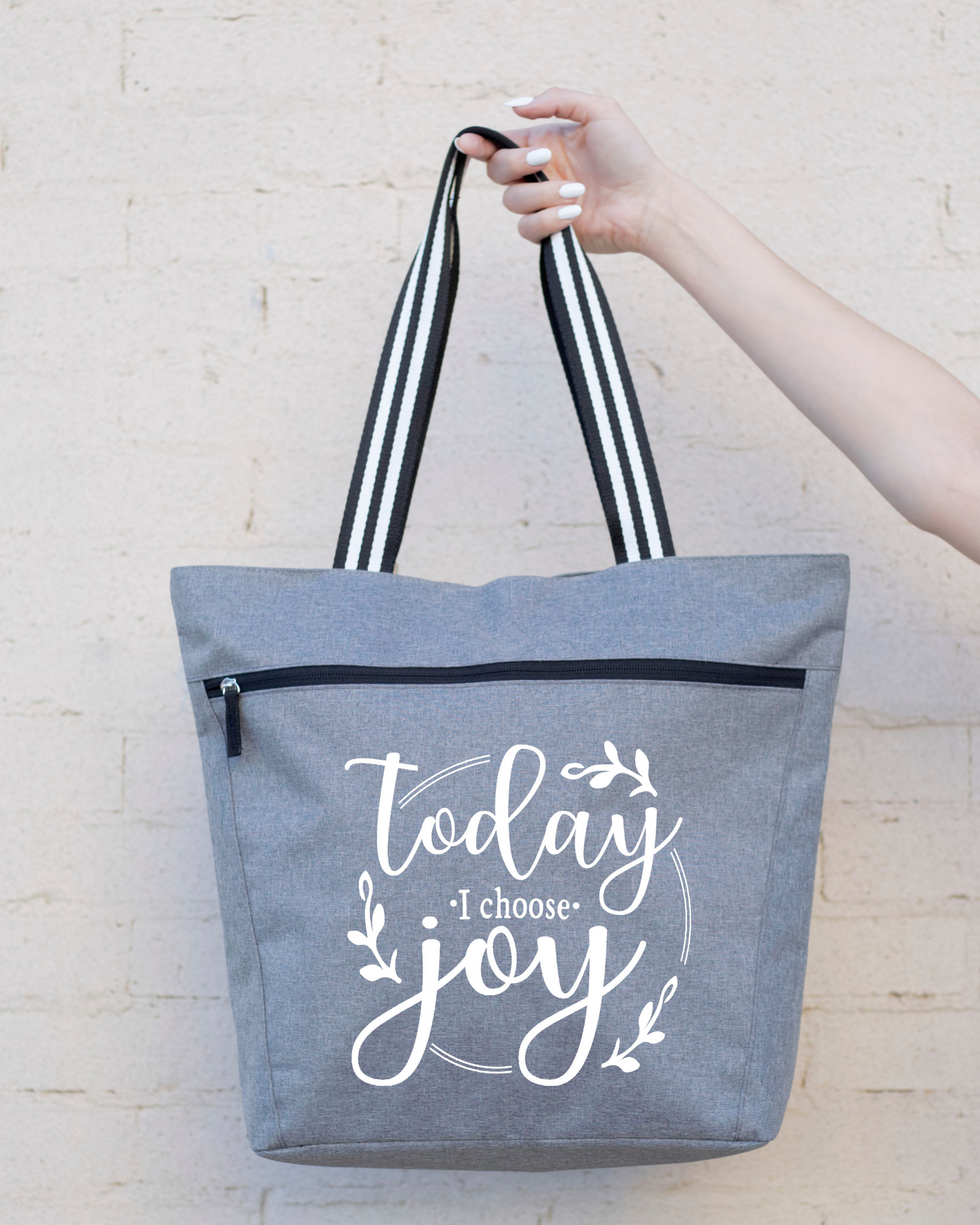 Choose Joy Lexie Gray Tote Bag