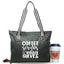 Coffee Scrubs and Rubber Gloves Tessa Black Tote Bag  for Medical Workers