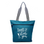 I Will Stab You Teal Lexie Tote Bag for Medical Workers